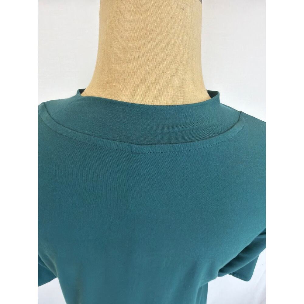 NWT Soya Concept Teal Short Sleeve Mock Neck Turtleneck #0525 XL - Picture 6 of 7